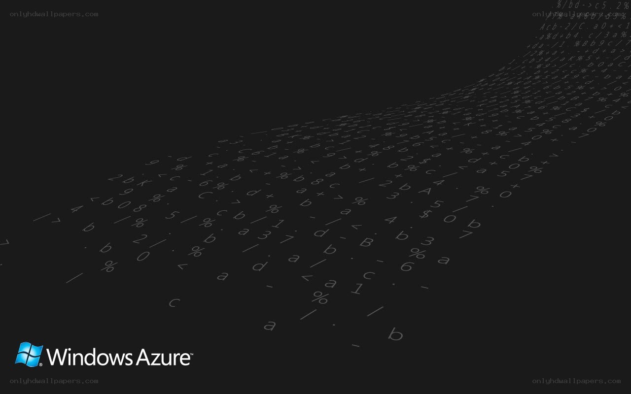 Windows Azure logo with code stream