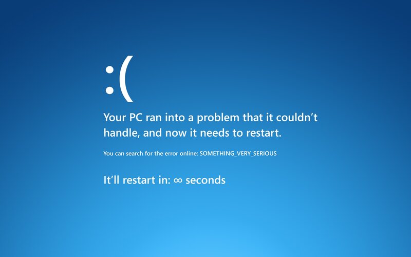 Windows blue screen error
