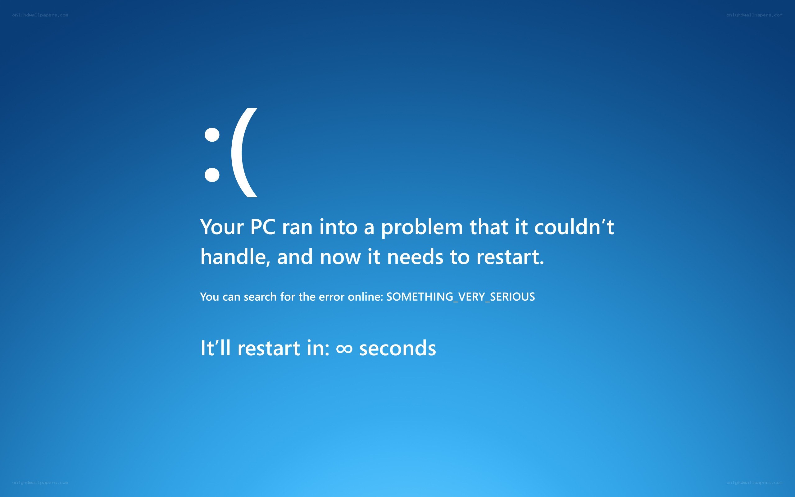 Windows blue screen error