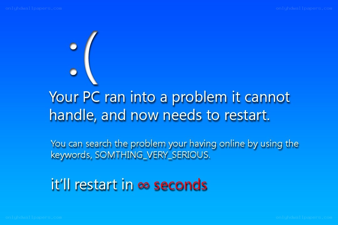 Windows blue screen error
