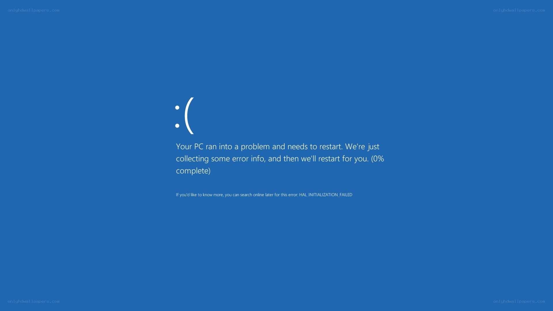 Windows blue screen error