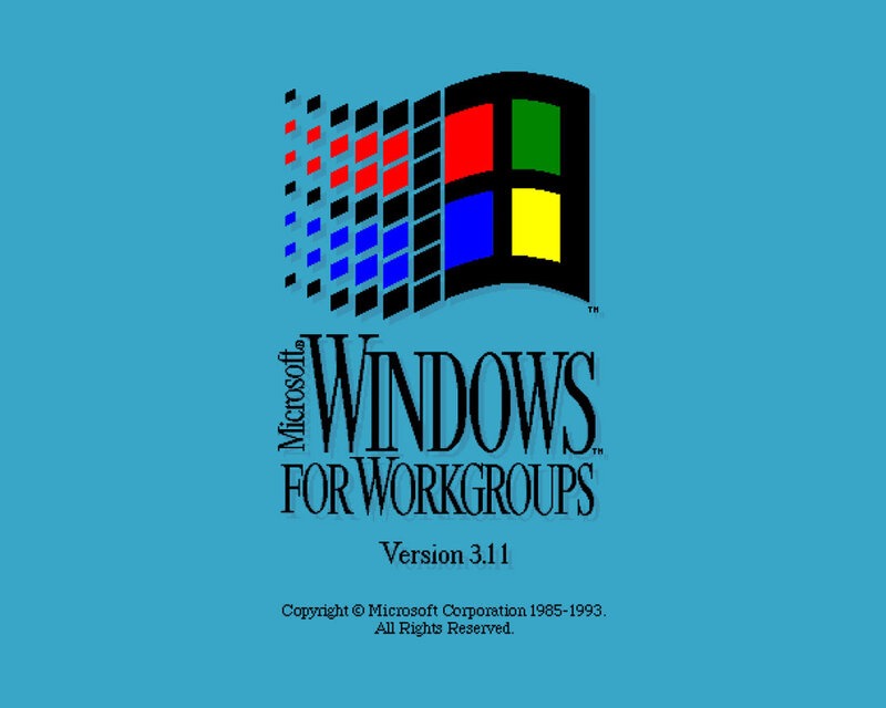 Windows for Workgroups 3.11 startup screen