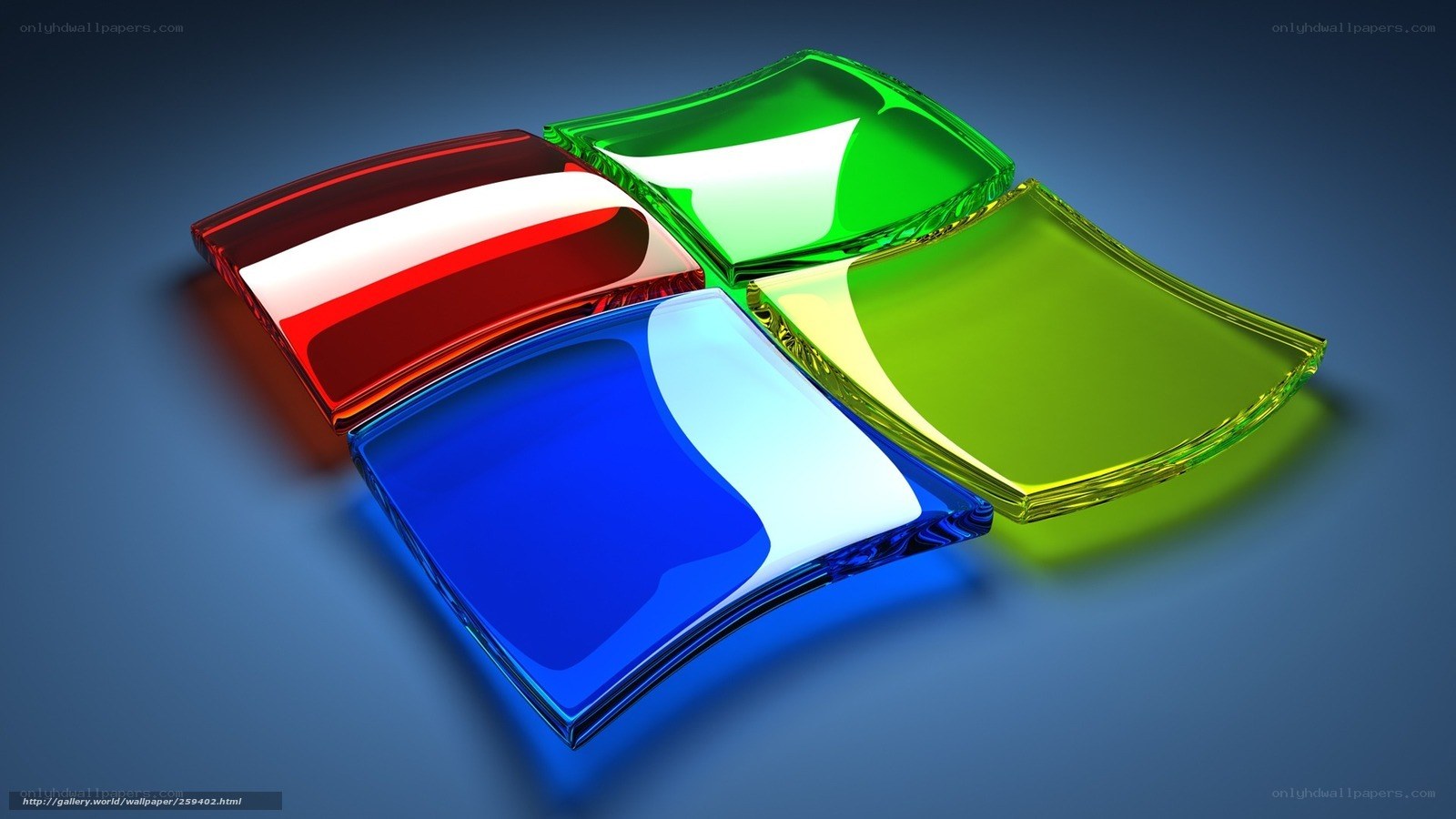 Windows logo 3D glass effect