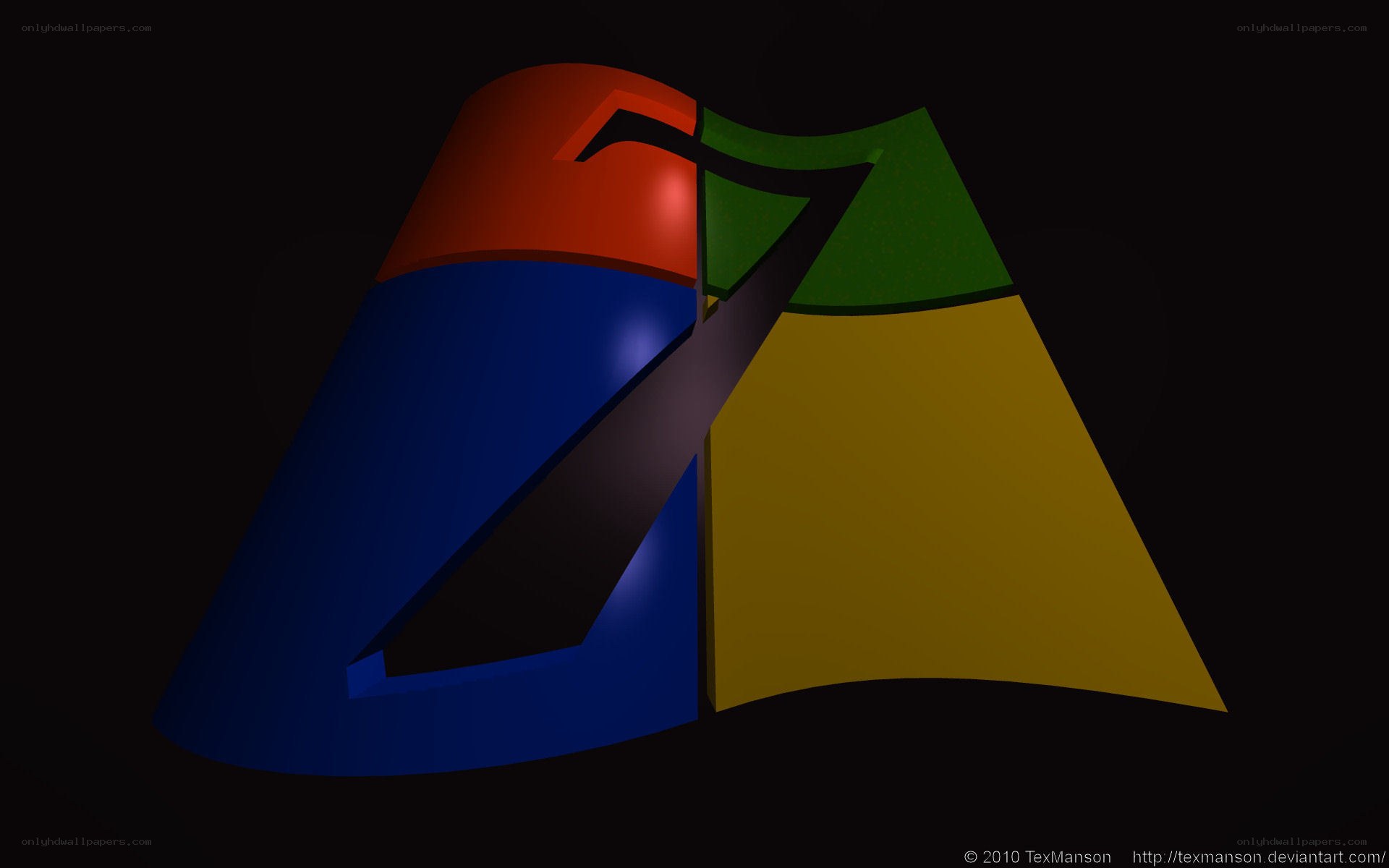 Windows logo 3D render