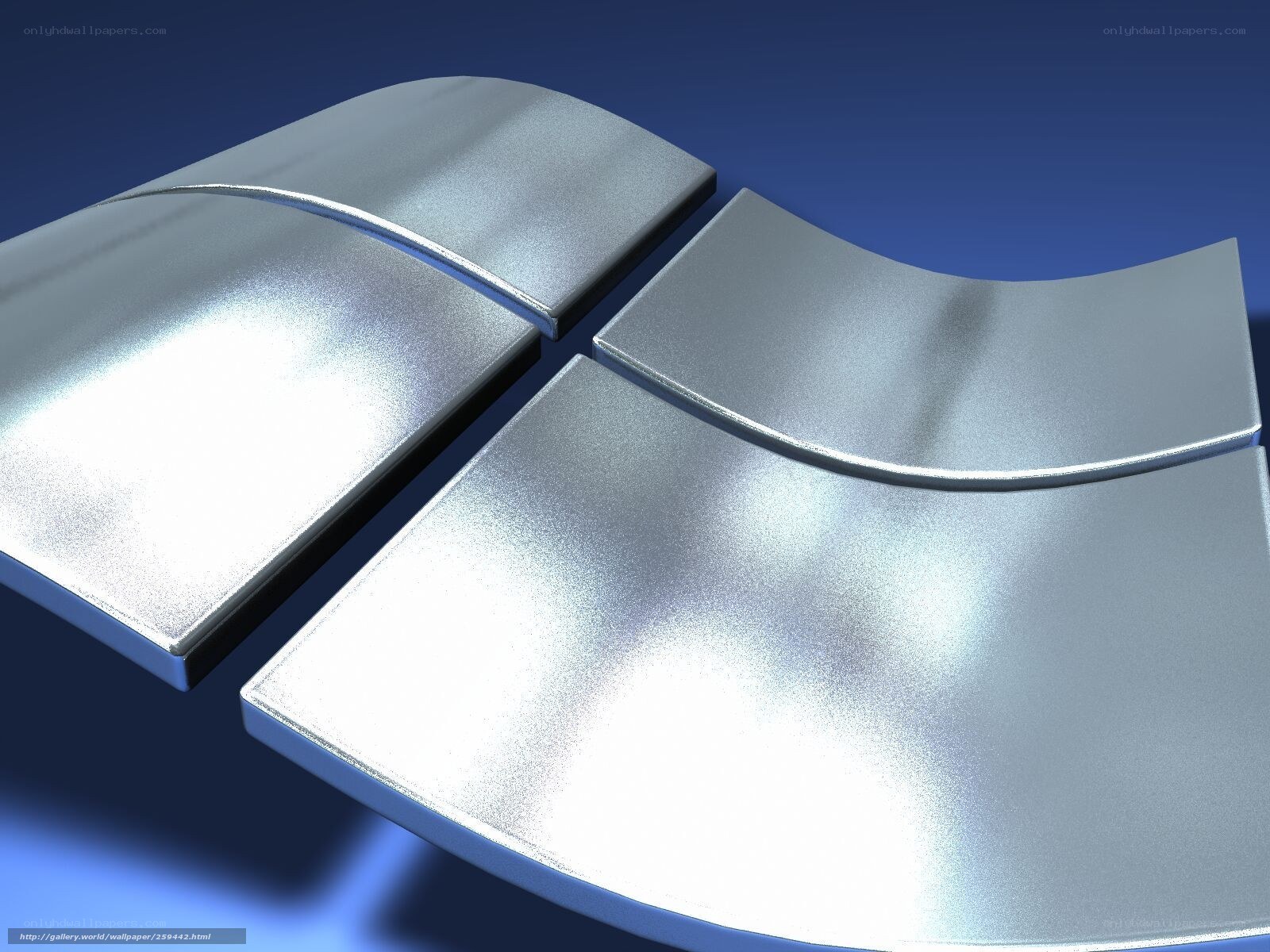 Windows logo 3D render