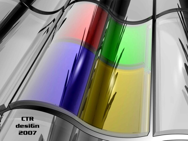 Windows logo abstract art
