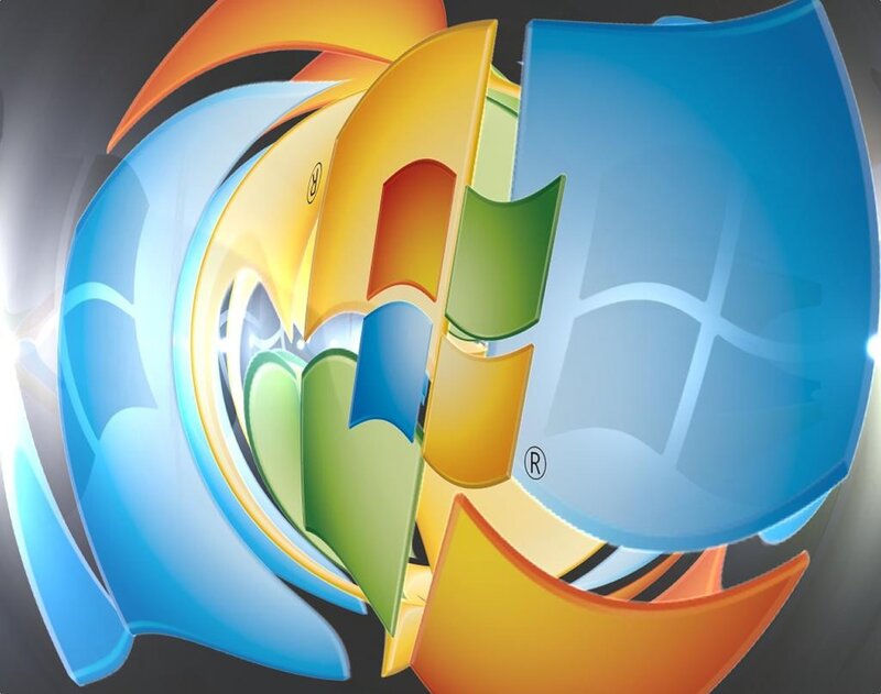Windows logo abstract design