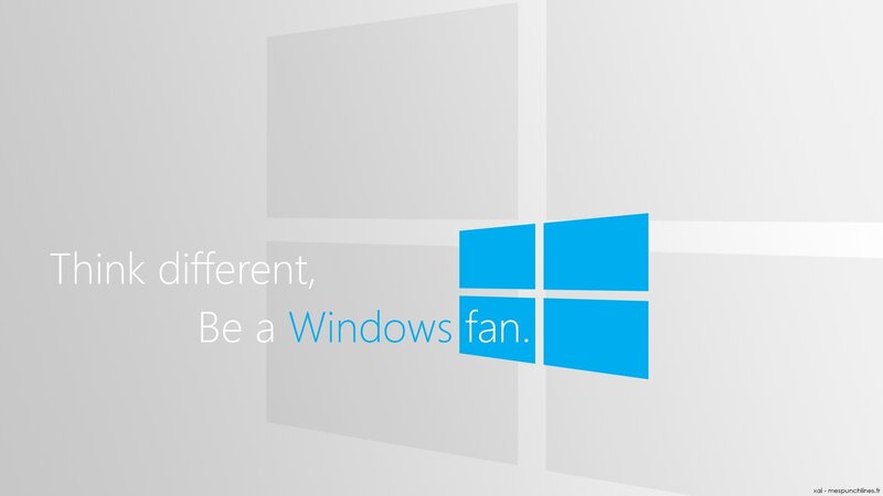 Windows Logo and Text — White