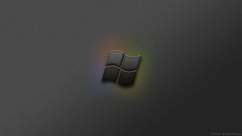 Windows Logo — Black, Minimalist, Digital Art