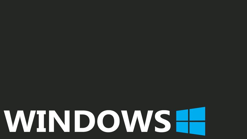 Windows Logo — Black, Minimalist