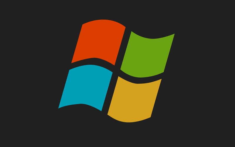 Windows Logo — Black, Neutral