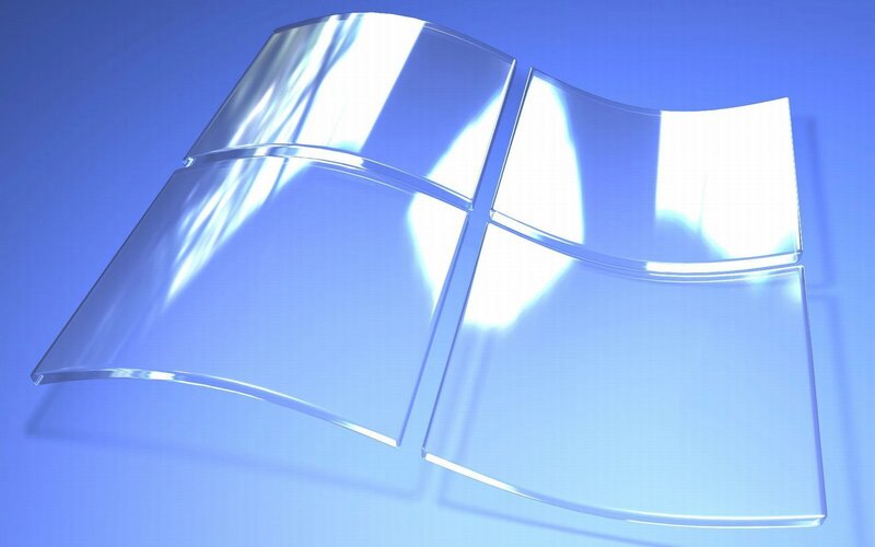 Windows Logo — Blue, Clean, 3d Render, Blue Background