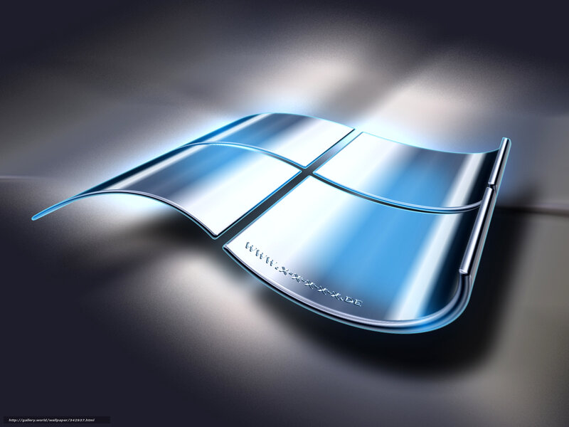 Windows Logo — Blue, Dramatic, 3d Render