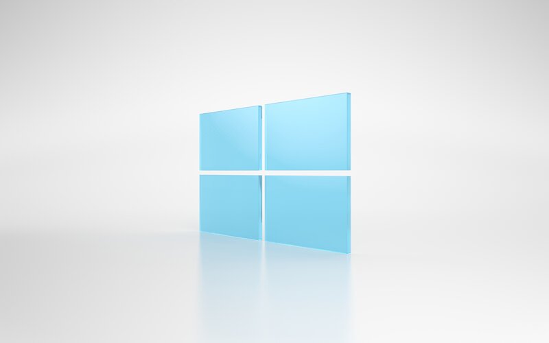 Windows Logo — Blue, Minimalist