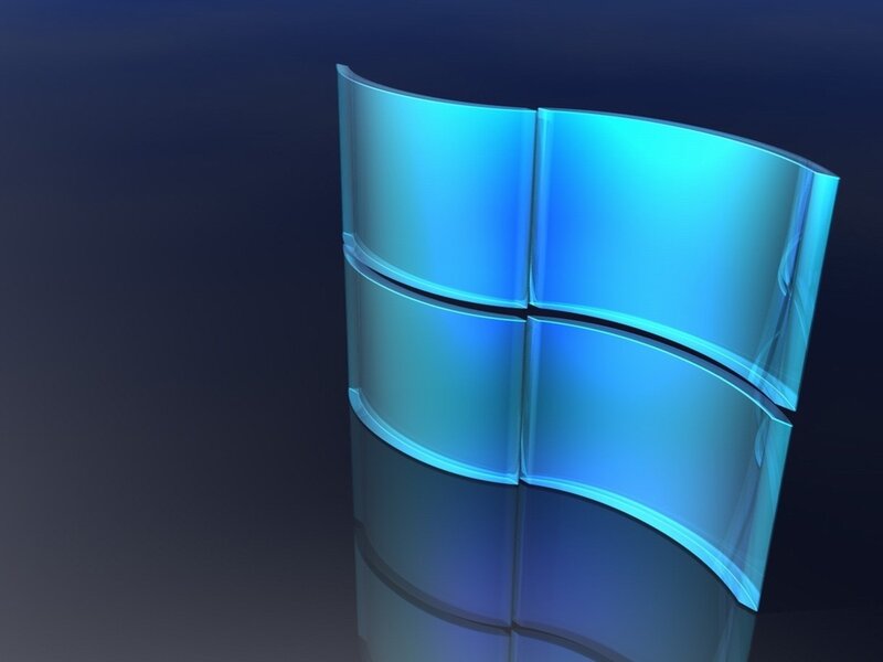 Windows Logo — Blue, Modern, 3d Render, Blue Light