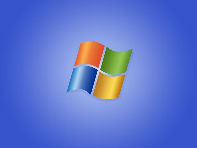 Windows Logo — Blue, Neutral, Vector Art, Orange