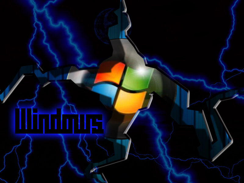 Windows Logo Breaking Through