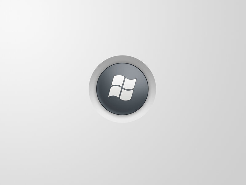 Windows Logo Button — Gray