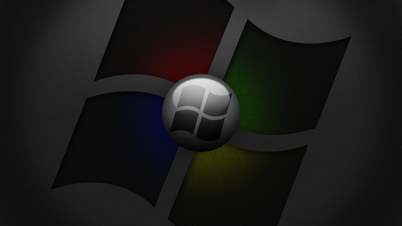 Windows Logo Design — Black, Dark