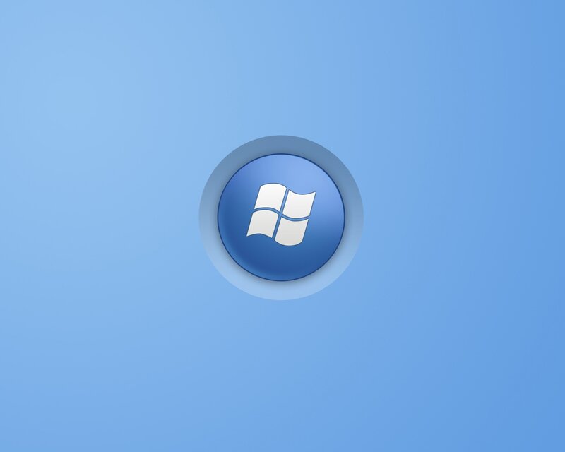 Windows Logo Icon — Blue, Minimalist