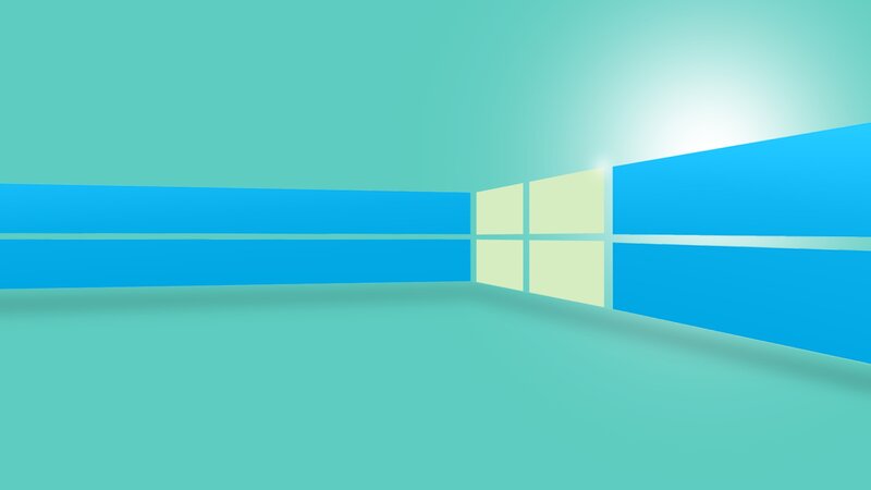 Windows Logo in a Room