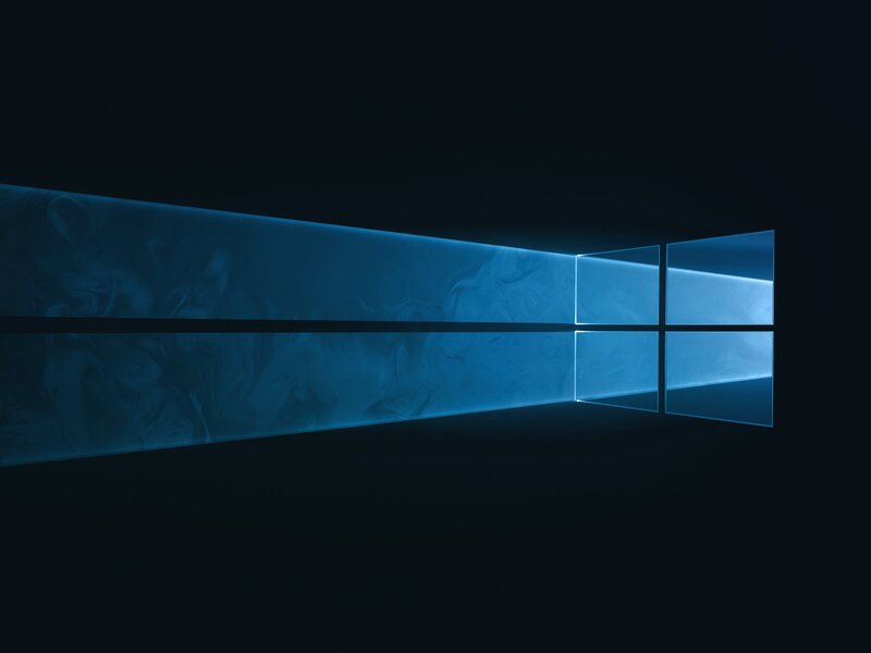 Windows Logo in Blue — Minimalist