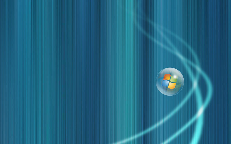 Windows Logo in Bubble — Blue