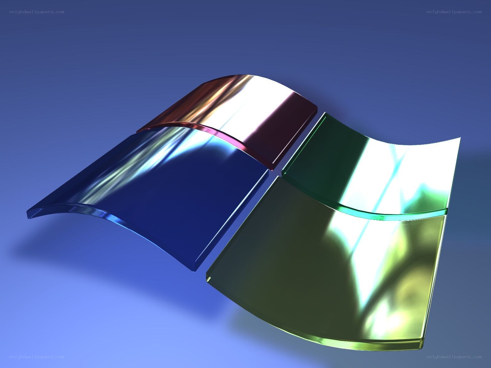 Windows logo in glass style
