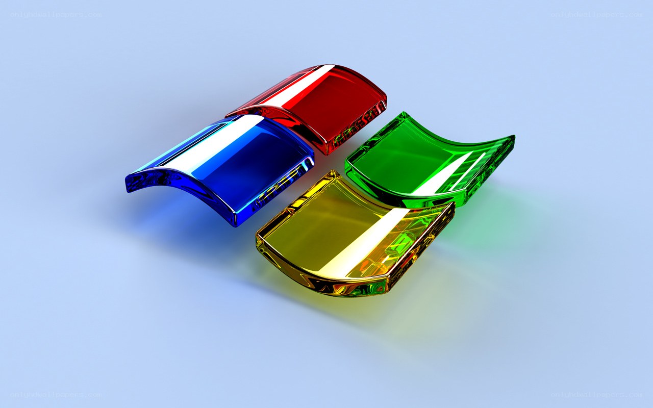 Windows logo in glass style