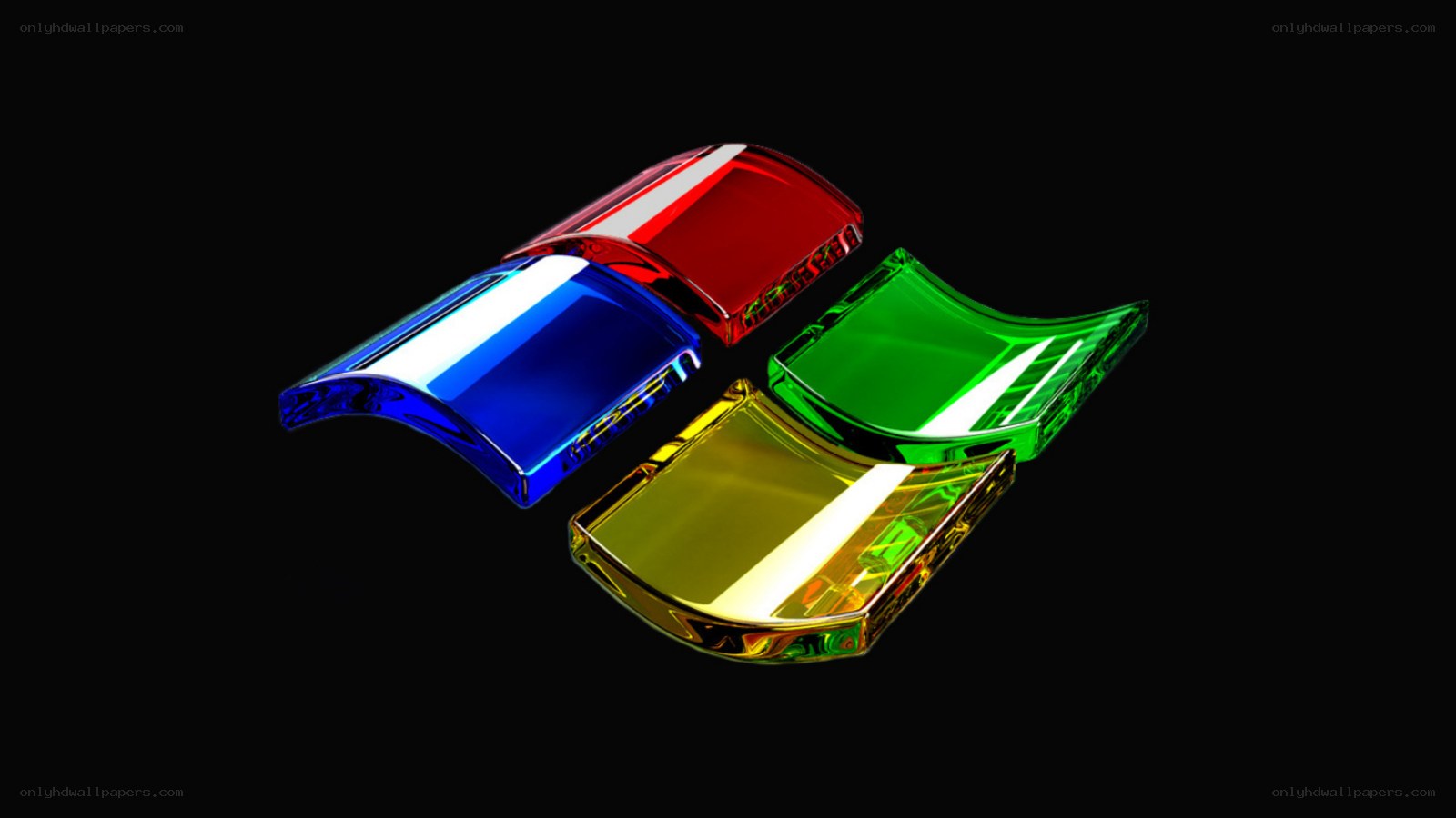 Windows logo in glass style