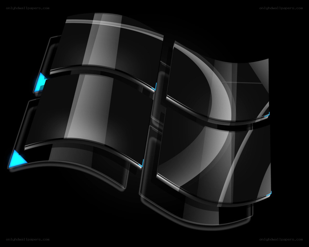 Windows logo in glass style