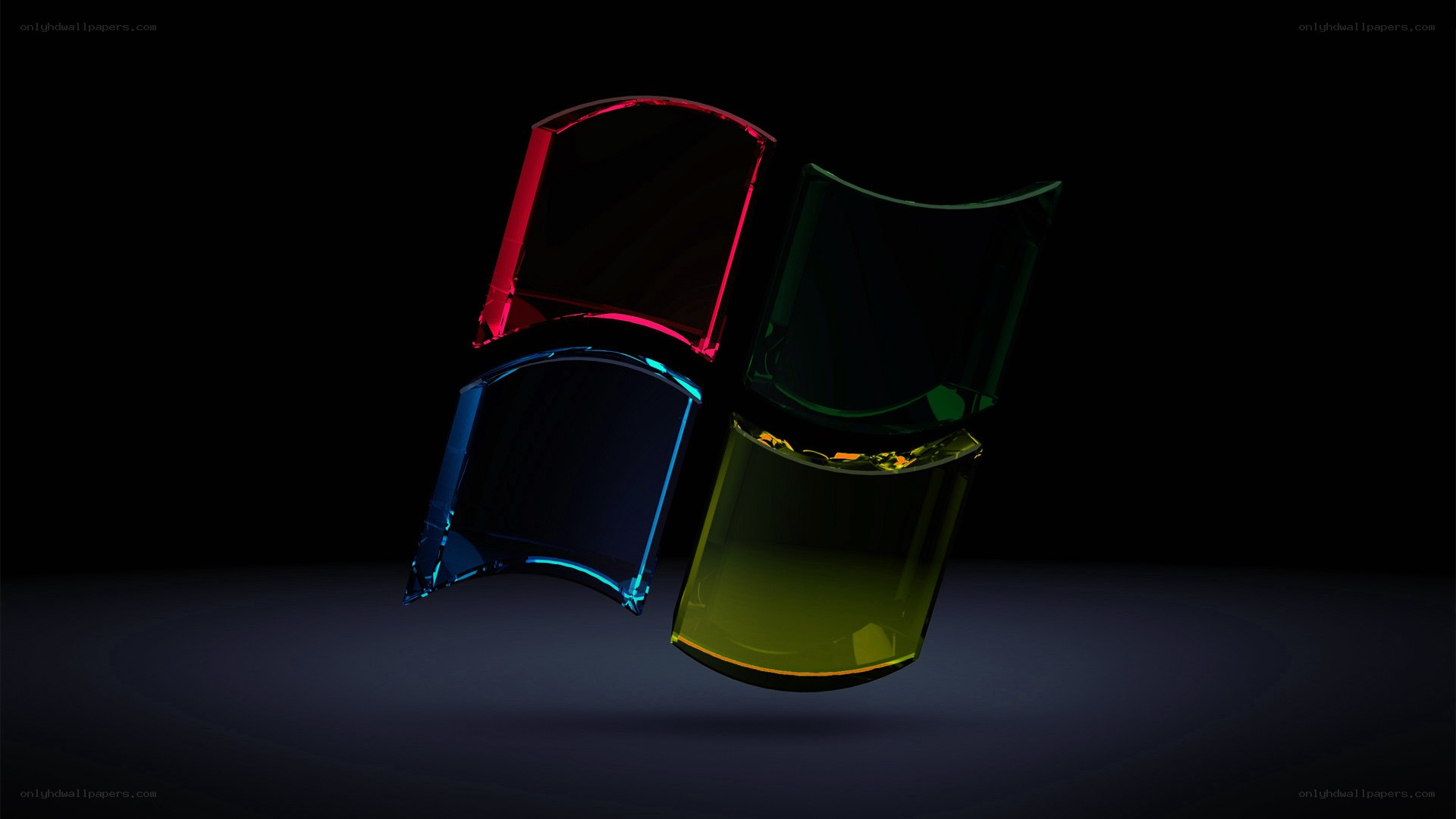 Windows logo in glass style