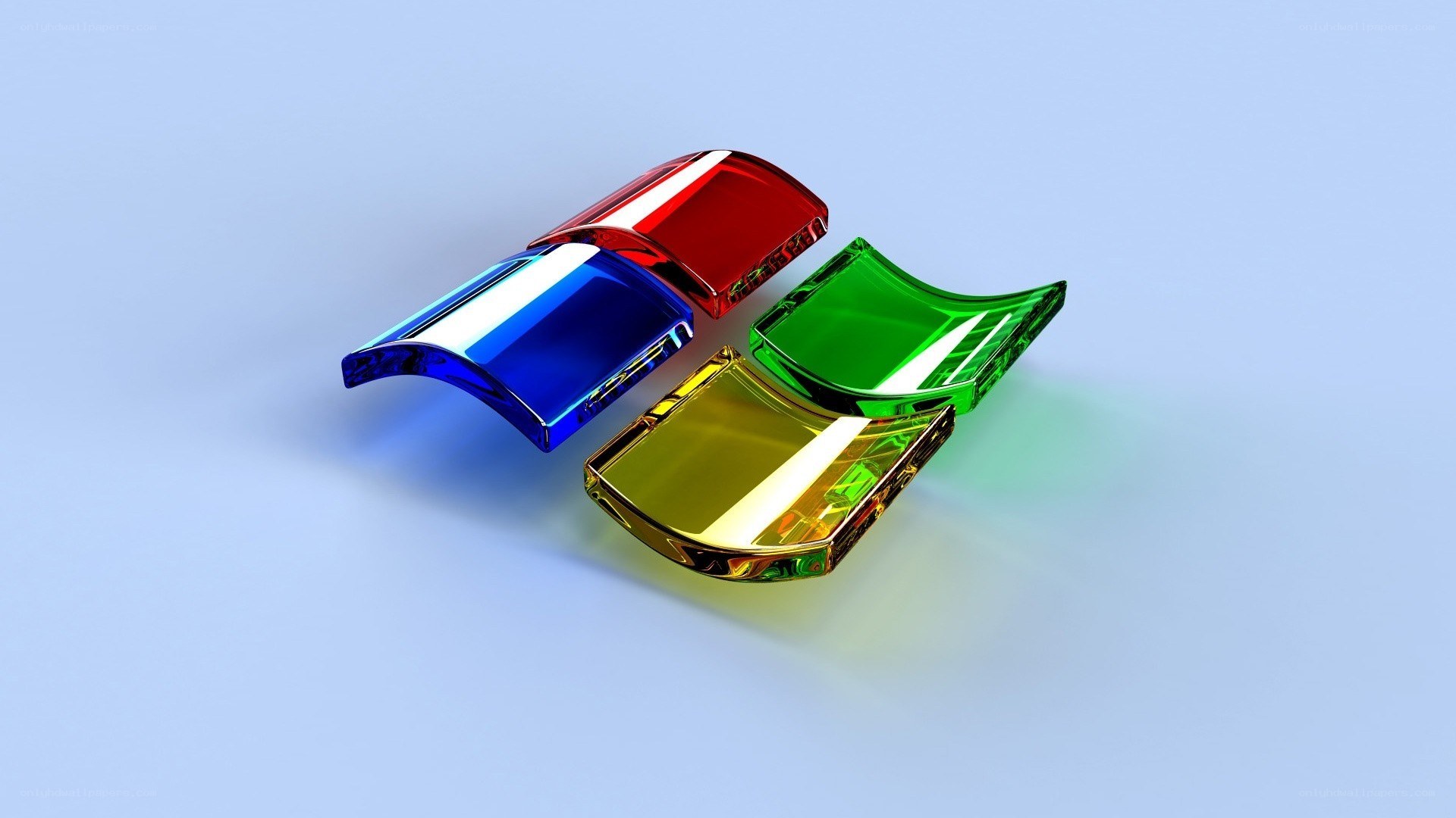 Windows logo in glass style