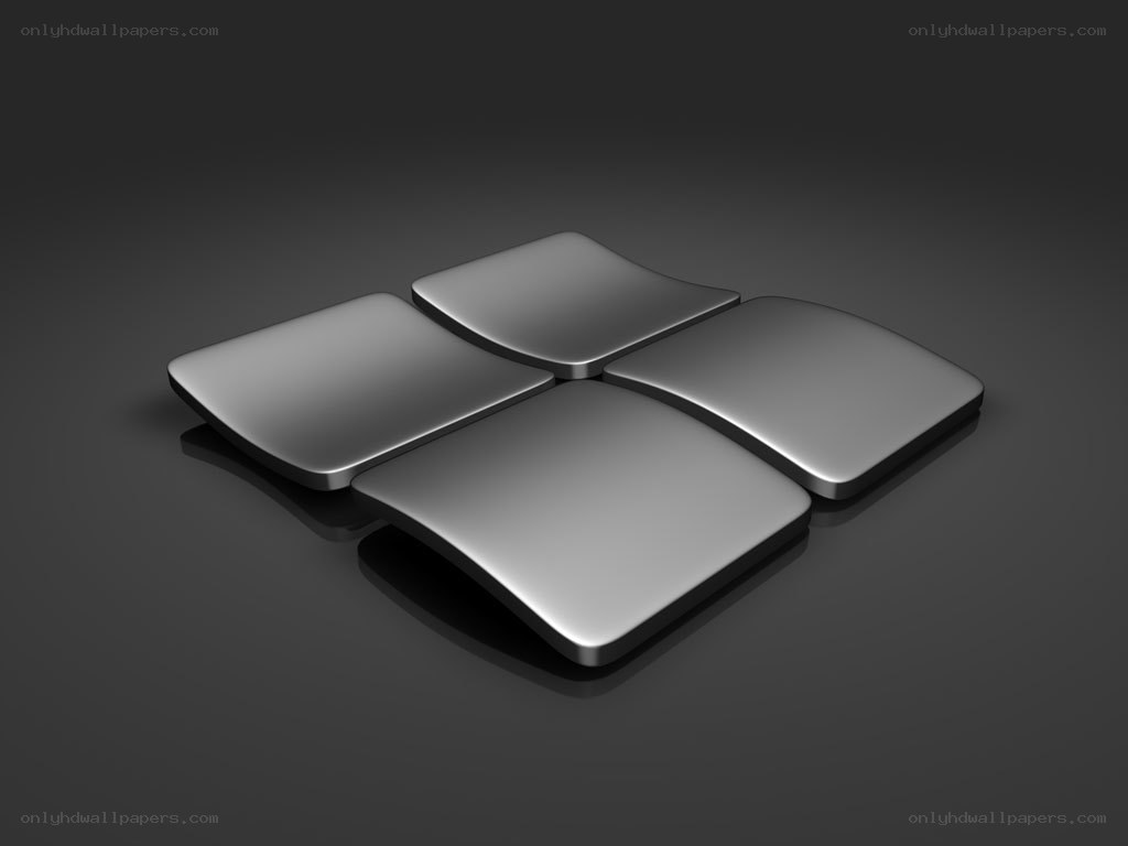 Windows logo in metallic style