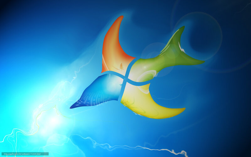 Windows Logo in Motion — Blue