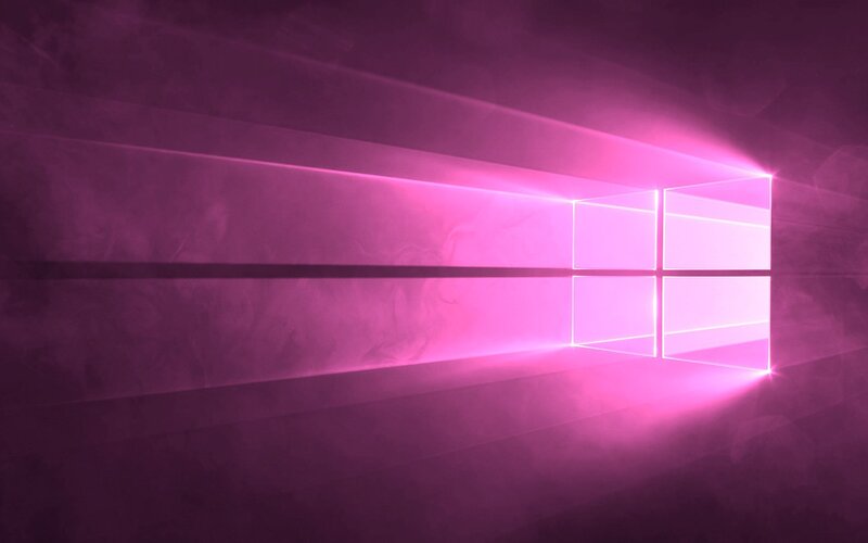 Windows Logo in Pink