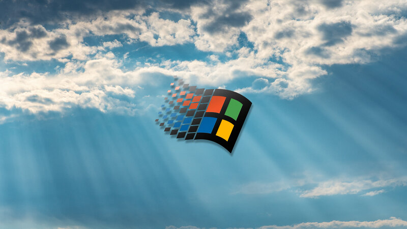 Windows Logo in Sky