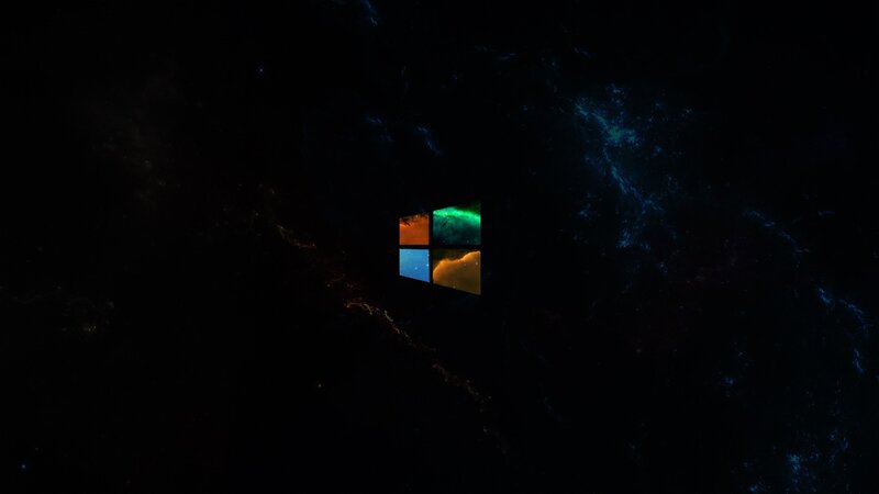 Windows logo in space