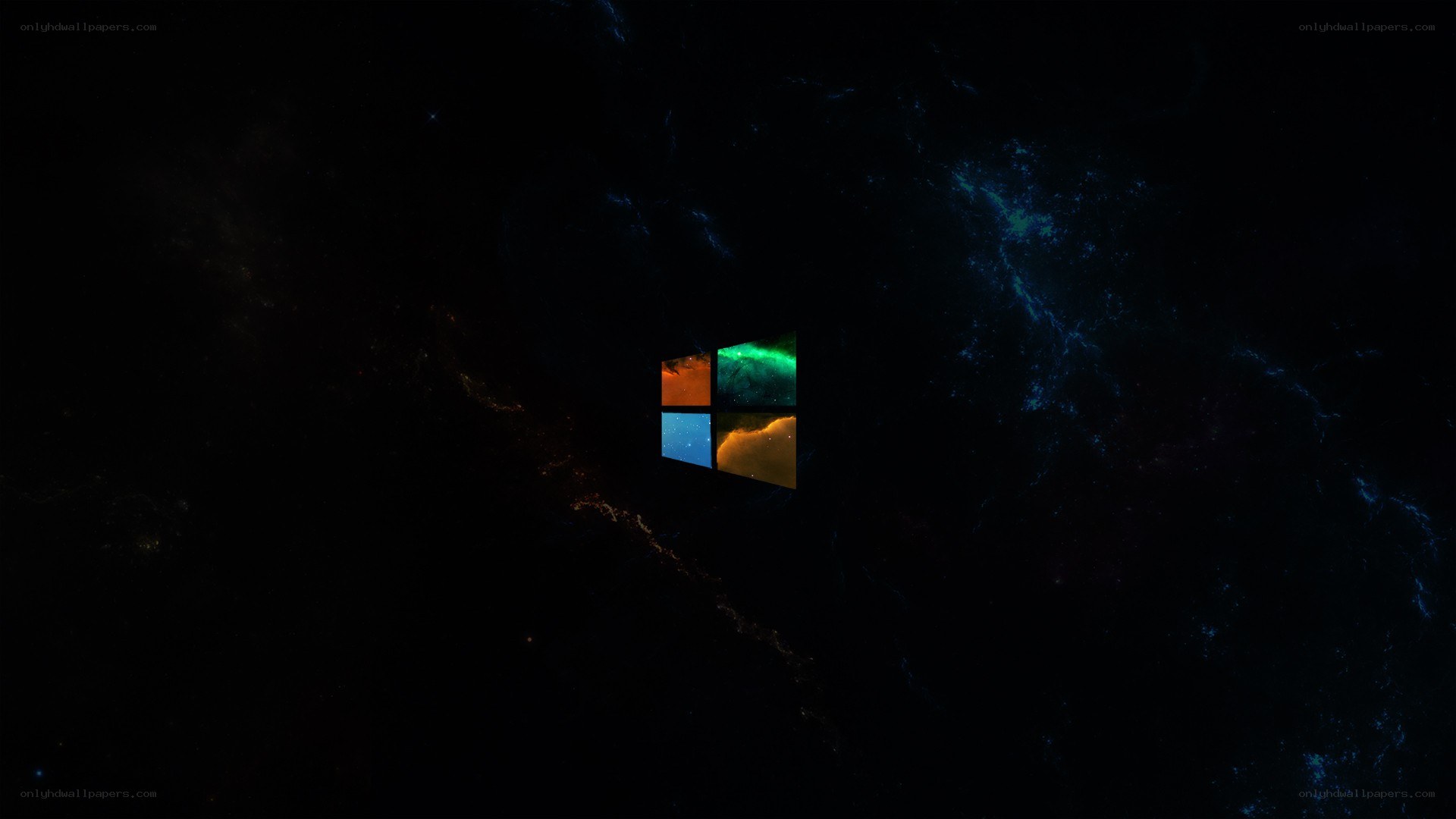 Windows logo in space