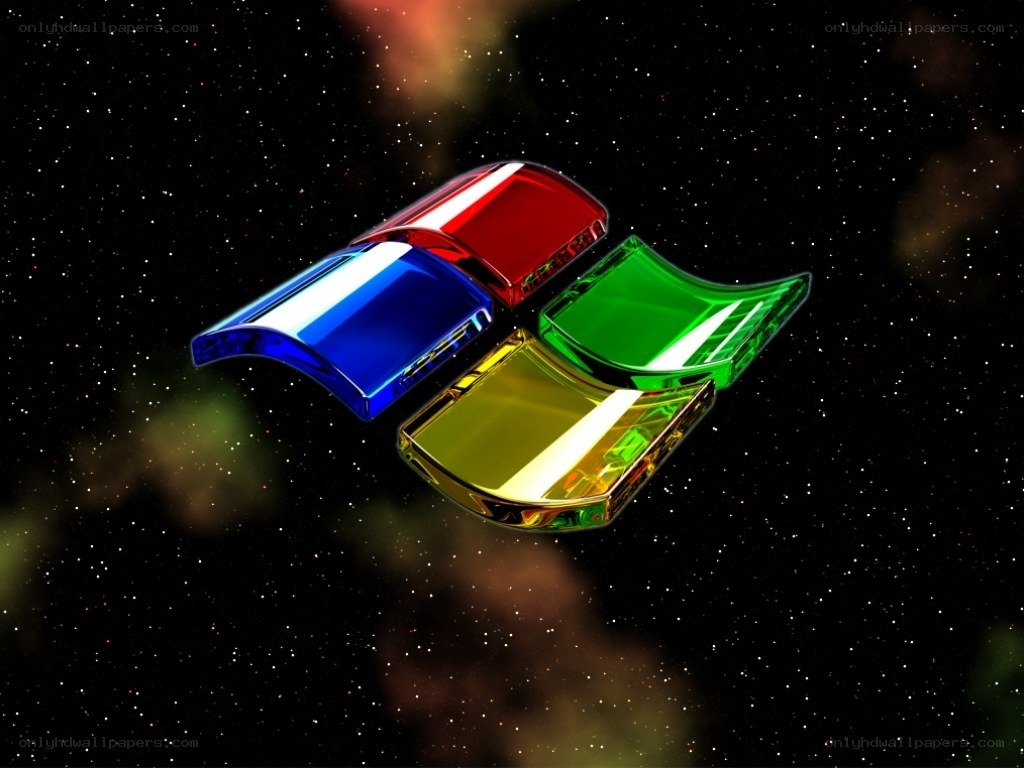 Windows logo in space