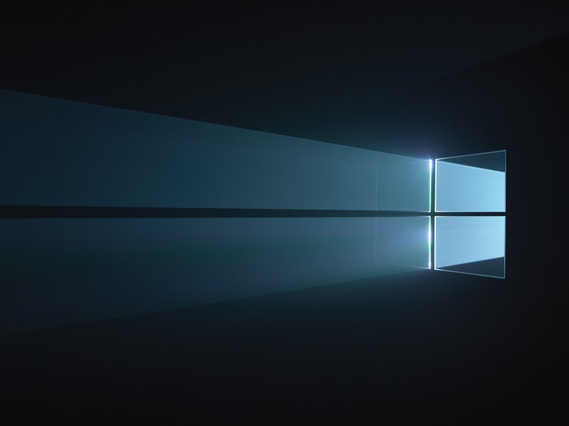Windows Logo Light Beam