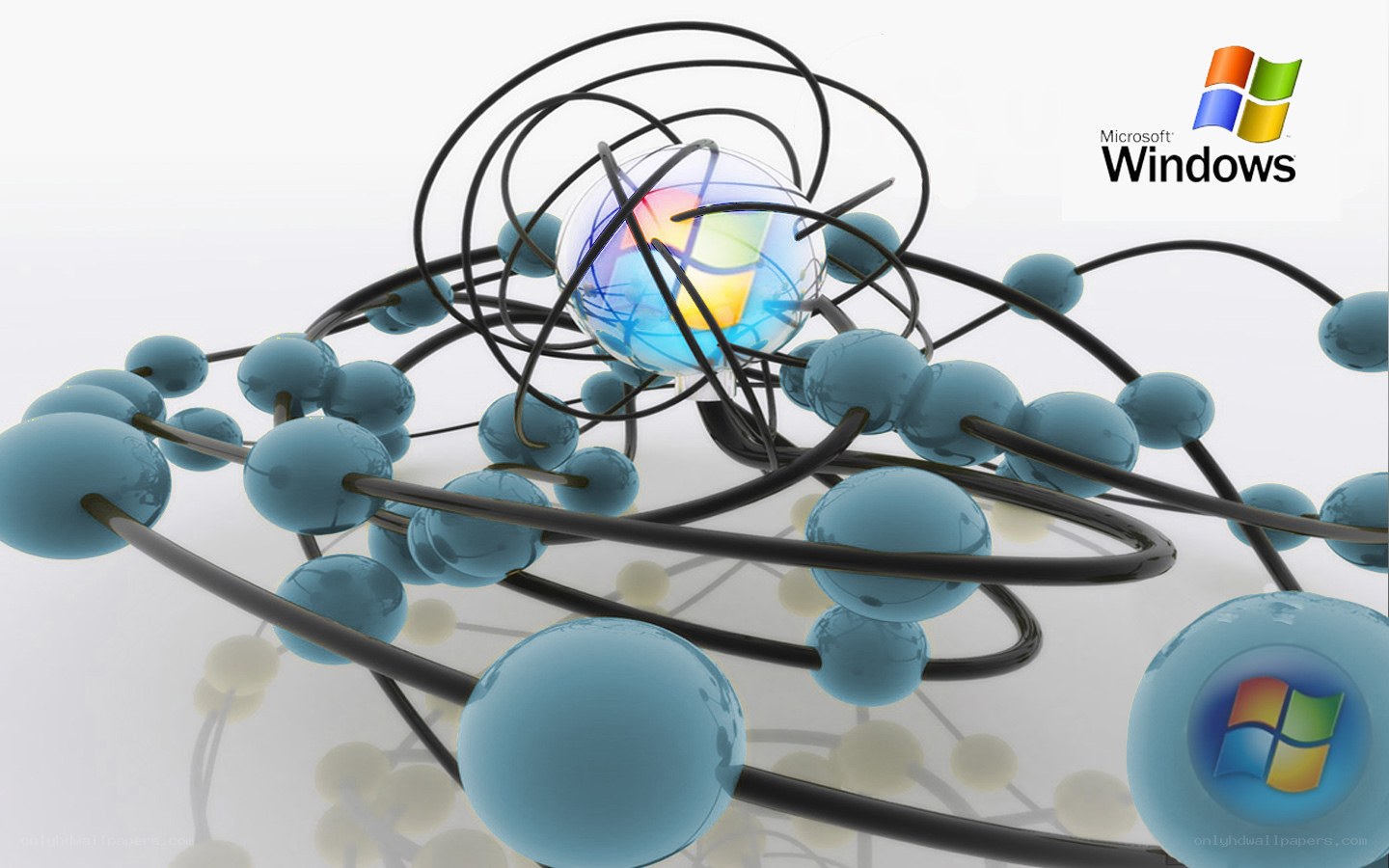 Windows logo molecular structure