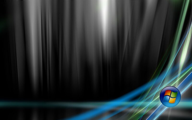 Windows Logo on Abstract Background — Light Streaks