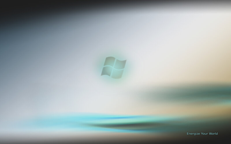 Windows Logo on Abstract Background — White