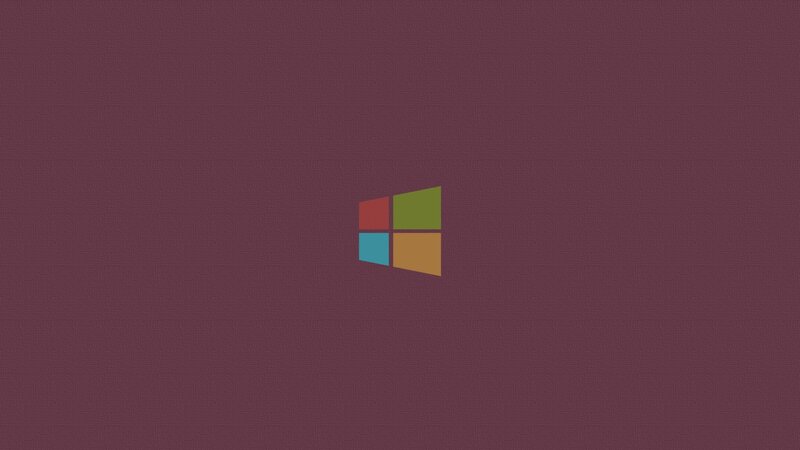 Windows Logo on Background — Maroon