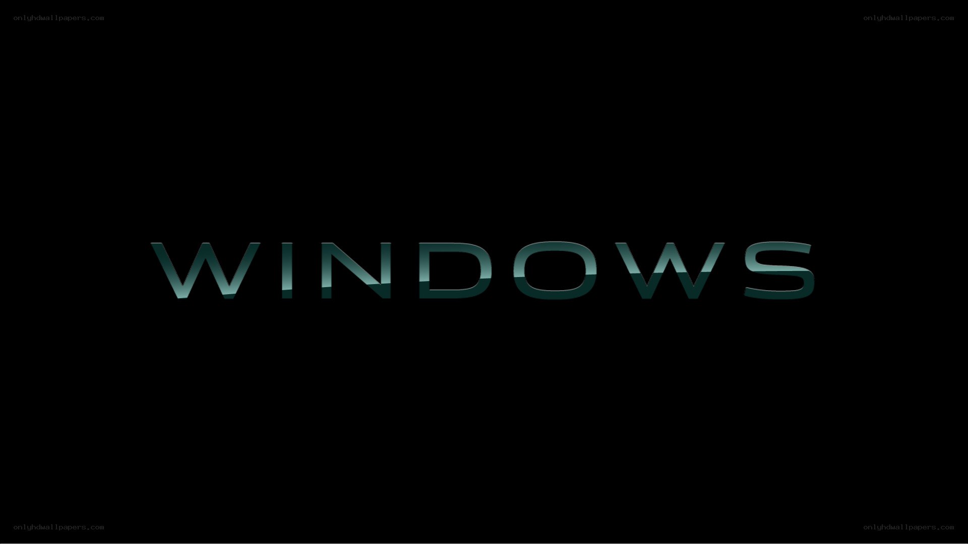 Windows logo on black background