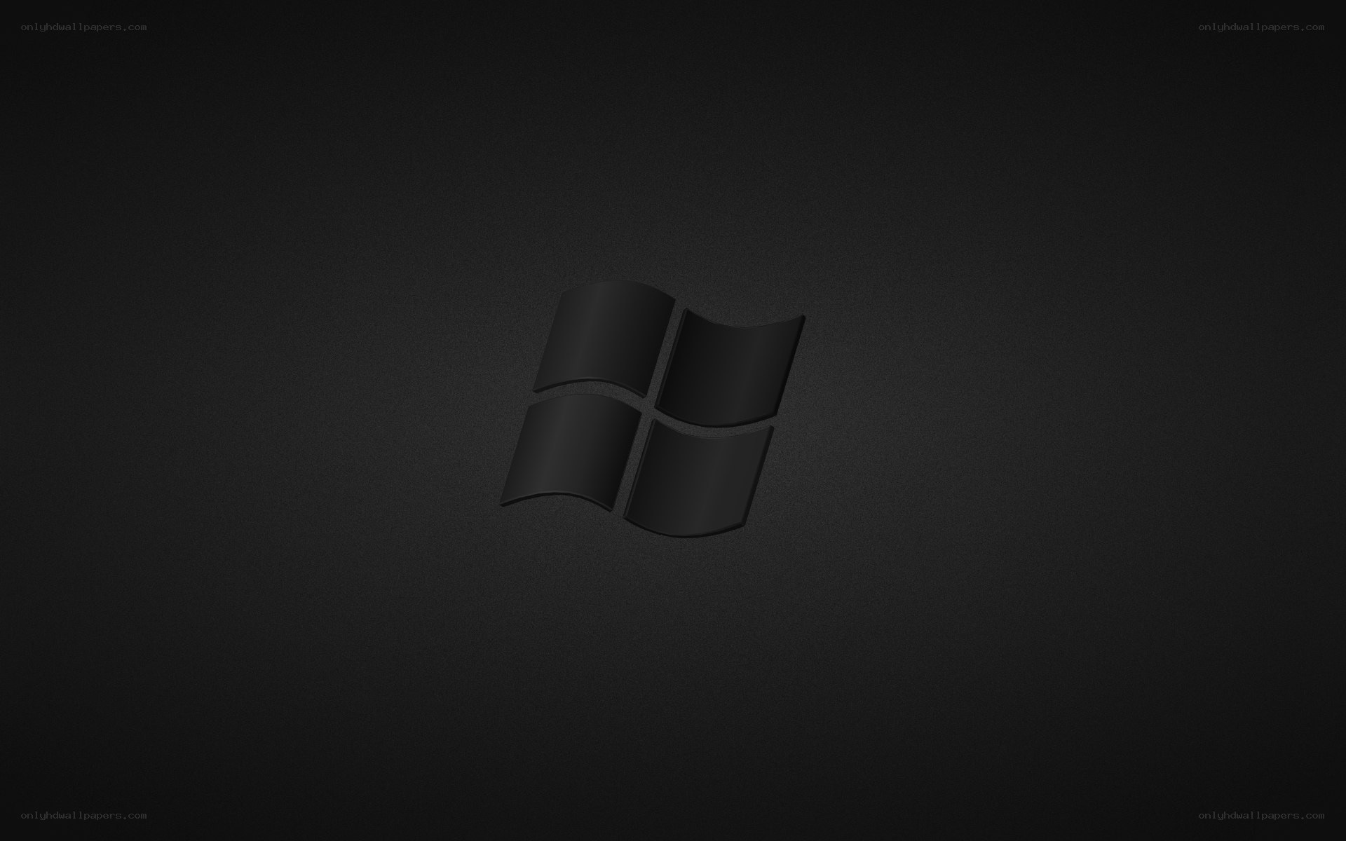 Windows logo on black background