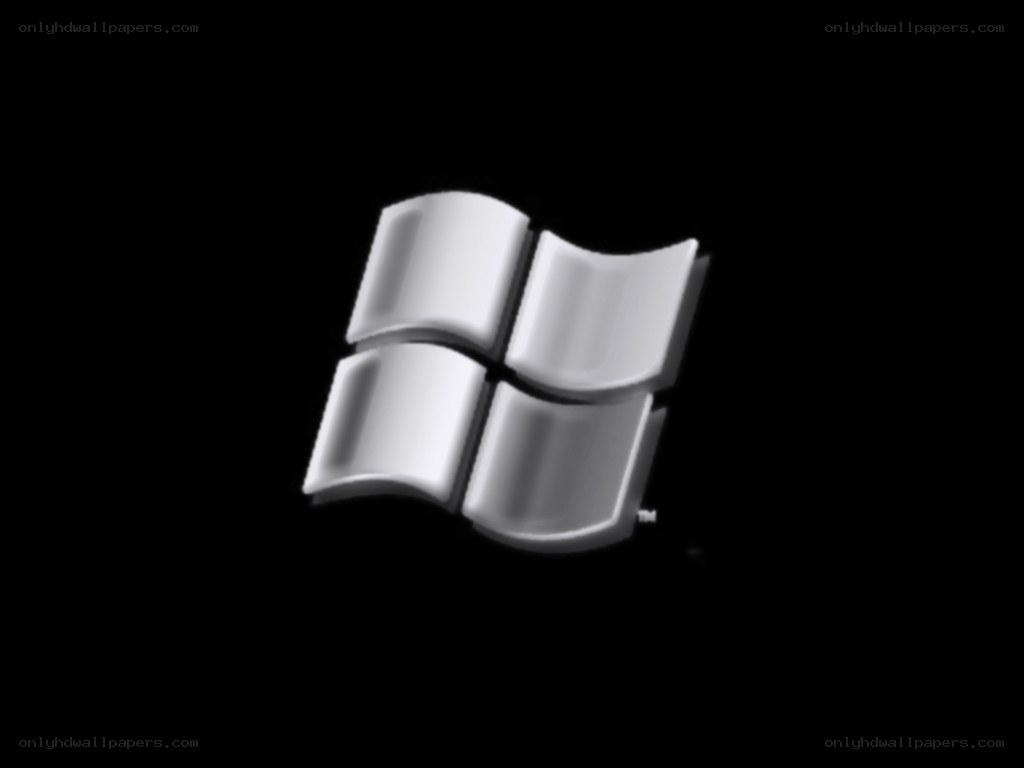 Windows logo on black background