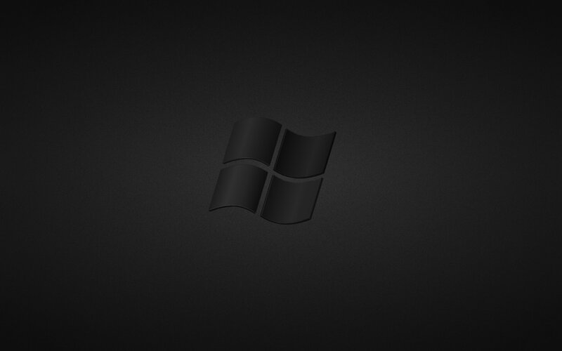 Windows Logo on Black — Digital Art