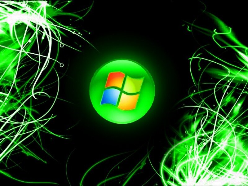 Windows Logo on Black — Energetic